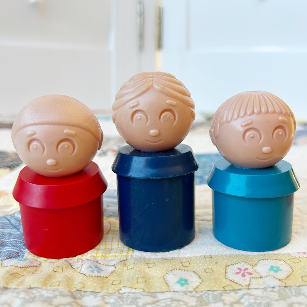 Vintage Tupperware Tuppertoys Tupper Toys People Blue Boy Replacement